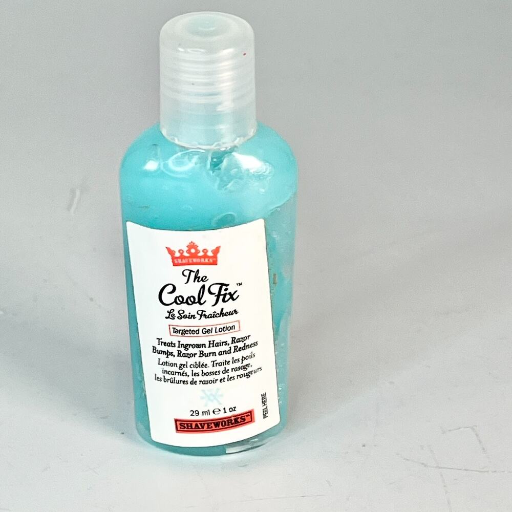 The Cool Fix Targeted Gel Lotion Ingrown Hairs Razor Bumps Burn Travel 1 oz New